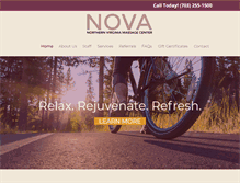 Tablet Screenshot of novamassage.com